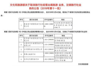 文化和旅游部加強行業監管，年內已注銷28家旅行社業務資質